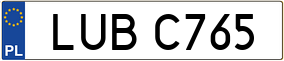 Trailer License Plate